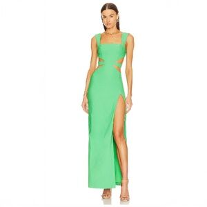 Michael Costello × REVOLVE Sadie Gown in Green